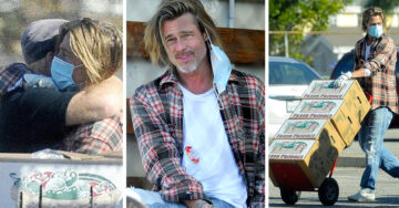 Brad Pitt entrega comida a personas necesitadas en medio de la pandemia