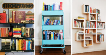 15 Ideas para decorar y organizar tu librero de manera original