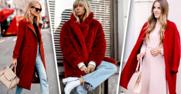 15 Ideas para hacer de los abrigos rojos tu prenda favorita