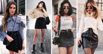 19 Ideas para combinar tu minifalda negra y aprovecharla al máximo