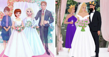 Así se verían las princesas de Disney en altar junto a sus padres; te vas a emocionar