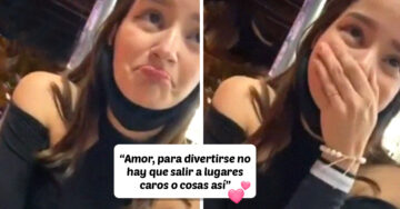 La llevó a una cita sencilla porque no tenía dinero y su reacción está llena de amor