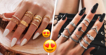 18 Ideas para combinar todos tus anillos favoritos en una sola mano