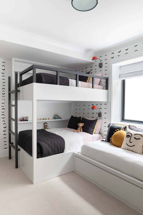 Las mejores 16 ideas de escaleras para literas  decoración de unas, ideas  de cama, camas de loft