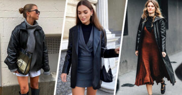 18 Looks atrevidos con abrigos de cuero para reinventarte