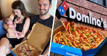 Pareja nombra a su hijo ‘Dominic’ y gana 60 años gratis de Domino’s Pizza