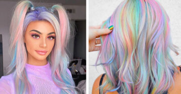 Arcoíris pastel, la tendencia de cabello para las almas tiernas