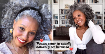 Influencer inspira a otras mujeres a presumir sus canas; ¡se ve bellísima!