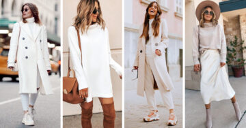 15 Outfits en blanco para coronarte como la reina del invierno