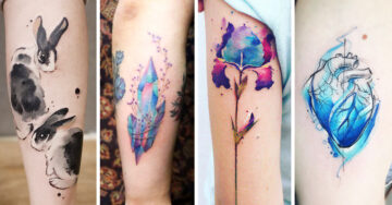 25 Diseños de tatuajes de acuarela que llenarán tu piel de color