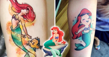 12 Tatuajes inspirados en ‘La sirenita’ que te llevarán al fondo del mar