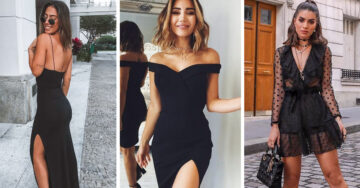 20  Lindos vestidos en negro para ser la reina de la noche