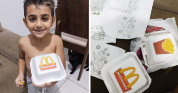 Cafetería local improvisa un McDonald’s para niño enfermo