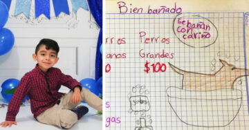 Niño baña perritos; ahorrará el dinero para estudiar veterinaria