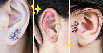 15 Ideas de tatuajes en las orejas que te harán sentir super femenina