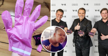 Empresarios crean polémicos guantes rosas para desechar productos íntimos