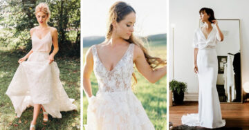 15 Vestidos de novia sencillos y bonitos que te harán decir ‘Sí, acepto’