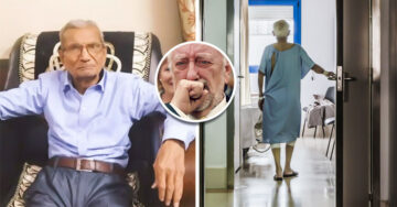 Abuelito cede su cama de hospital para salvarle la vida a un joven desconocido