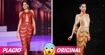 Acusan a Miss Universo de plagiar el diseño de su vestido de gala