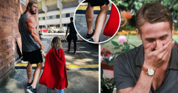 Chris Hemsworth presume que sus brazos son del tamaño de un niño y estamos de acuerdo