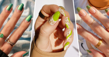 15 Diseños de uñas en color verde para combinar con la primavera