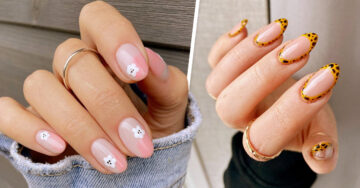 16 Uñas minimalistas con un divertido toque  de color para tus manitas