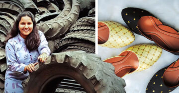 Joven vende más de mil pares de zapatos elaborados con neumáticos viejos