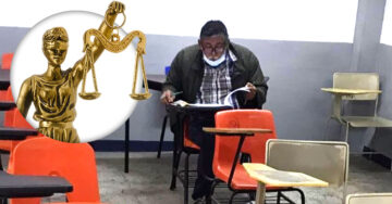 Abuelito cumple su sueño de presentar su examen de admisión a la Facultad de Derecho