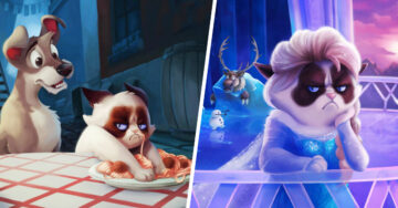 Artista lleva al legendario Grumpy Cat en películas de Disney y el resultado es buenísimo