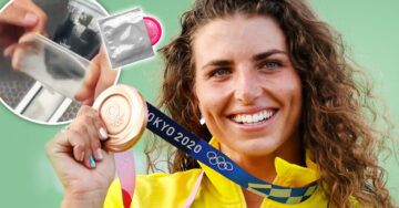 Competidora usa preservativo para reparar su kayak y gana medalla de bronce en Tokio