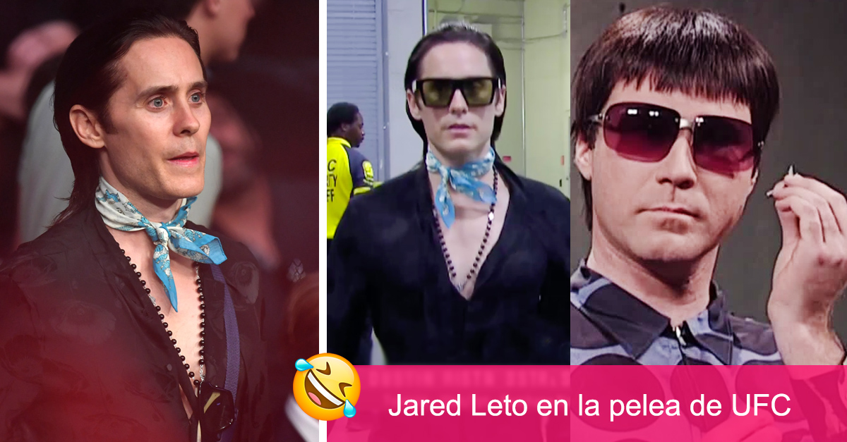 Jared Leto Chose An Interesting Outfit To Watch A Ufc Fight And The Memes Already Showered World Stock Market