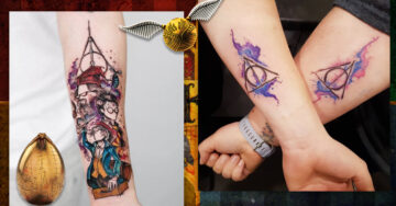 18 Tatuajes inspirados en ‘Harry Potter’ que te llevarán de vuelta a Hogwarts