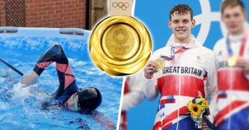 Matt Richards se convierte en medallista olímpico luego de entrenar en una alberca de jardín