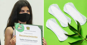 Estudiante mexicana crea toalla femenina 100% biodegradable para ayudar al medio ambiente