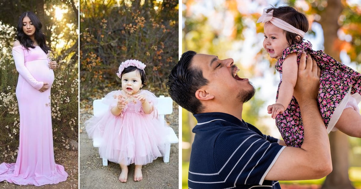 Padre e hija realizan sesión de fotos en honor a su madre