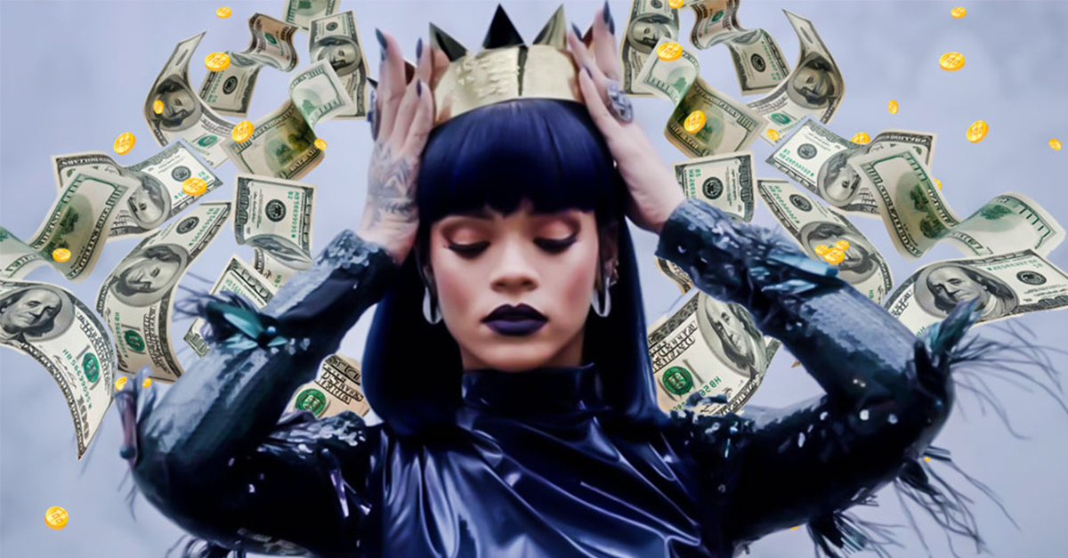 That makeup thing does stop: Rihanna is officially a billionaire