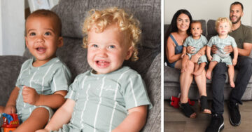 Una mujer en Reino Unido da a luz a gemelos birraciales y sorprende al mundo