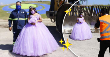 Quinceañera realiza su sesión de fotos en el basurero donde labora su papá