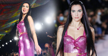 Dua Lipa debuta como modelo para Versace durante la Semana de la Moda en Milán