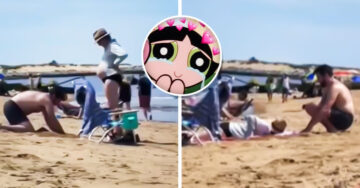 ¡Alerta de banderas blancas! Cavó un hoyo en la playa para que su esposa embarazada disfrutara del sol