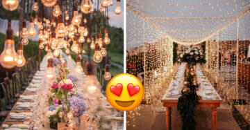 15 Hermosas ideas para llenar de luces tu boda e iluminar todo el lugar