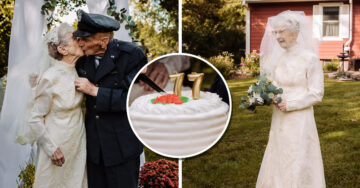 Pareja de abuelitos celebra 77 años de estar juntos con una hermosa boda soñada