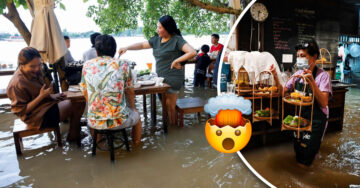 Restaurante que se inunda a diario se convierte en el nuevo atractivo de Tailandia
