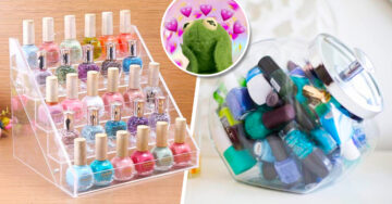 15 Maneras fáciles, prácticas y hasta bonitas de organizar todos los esmaltes de tus uñitas