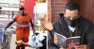 Recolector de basura rescata libros que la gente desechó y crea una biblioteca
