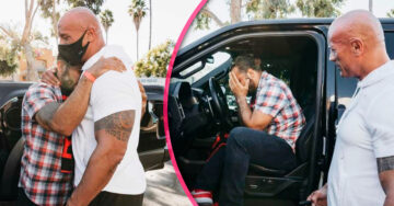 Dwayne Johnson le regala su camioneta a un veterano de la Marina por el Día de Acción de Gracias