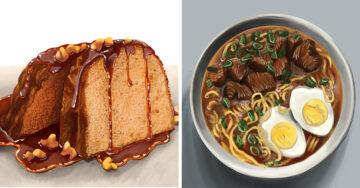 15 Impresionantes ilustraciones de comida que creerás que son reales y te van a alborotar el hambre