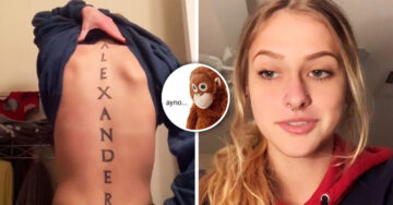 Se tatuó el nombre de su novio en toda la espalda y él la terminó una semana después