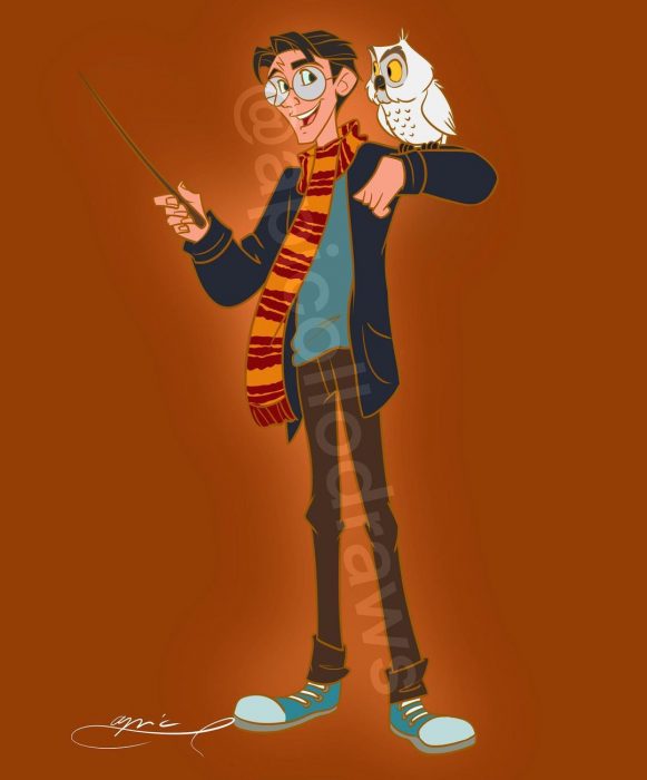 dibujos animados de personajes de harry potter