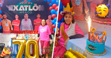 ¡Cumpleaños colosal! Abuelita de 70 años celebra su cumpleaños al estilo de ‘Exatlón México’